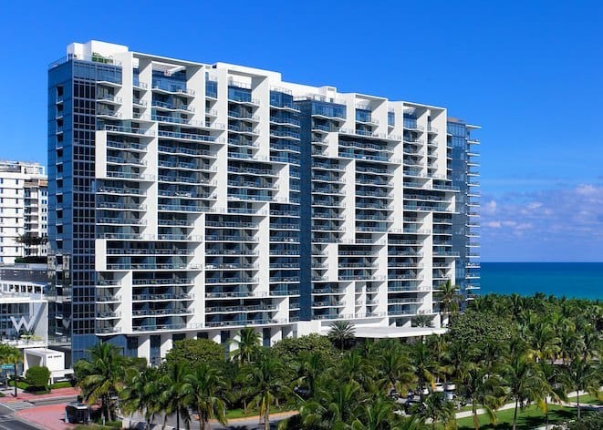 W South Beach, Miami Beach: exterior of the building