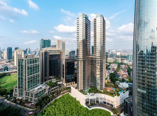 The Ritz-Carlton Jakarta, Mega Kuningan, Jakarta: exterior of the building