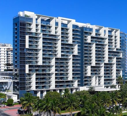 W South Beach, Miami Beach: exterior of the building